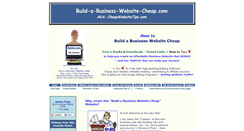 Desktop Screenshot of build-a-business-website-cheap.com