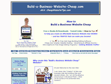 Tablet Screenshot of build-a-business-website-cheap.com